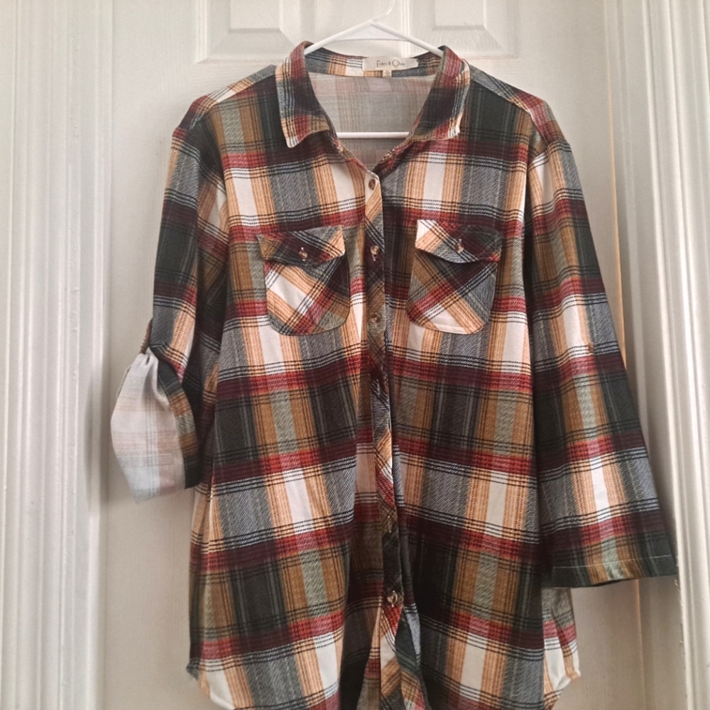 Plaid Blouse